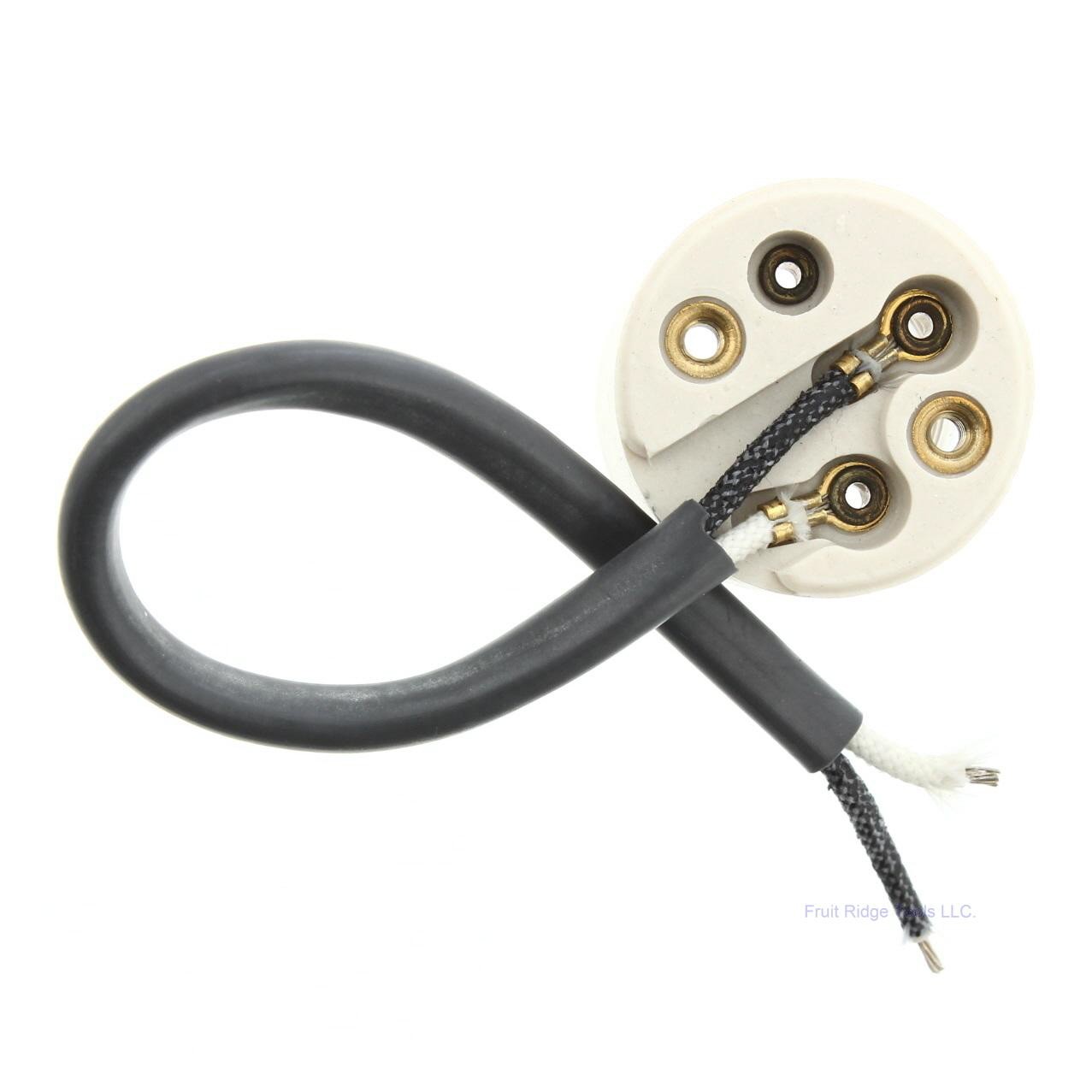 Leviton Unglazed Porcelain Light Socket Lampholder Medium 660W w/Sheath 70035-10