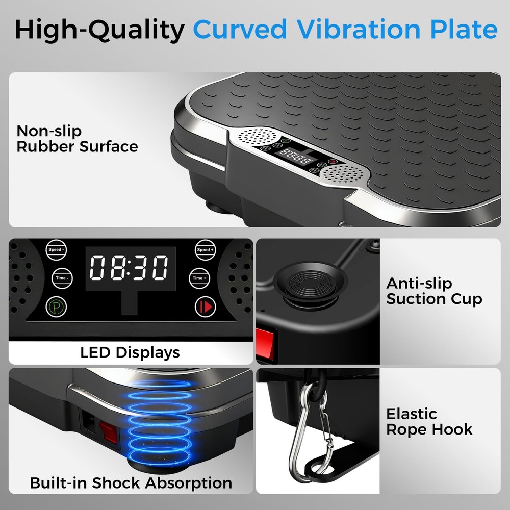 Vibration Plate Exercise Machine, Vibration Plate for Lymphatic Drainage Weig...