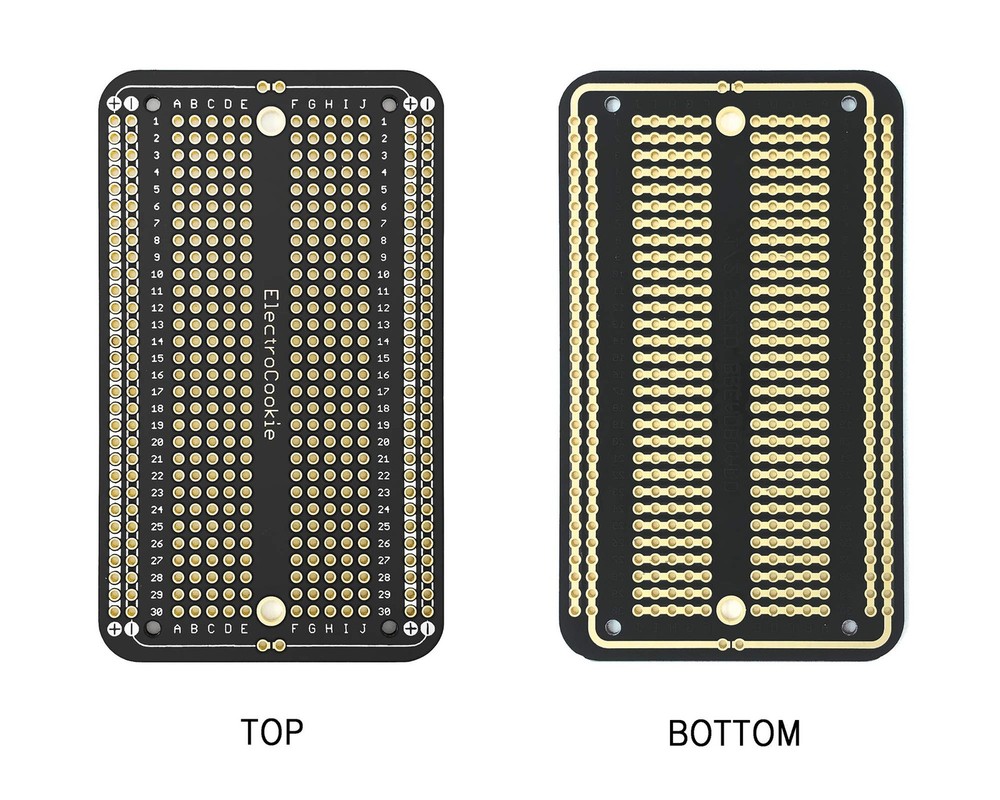 Prototype PCB Solderable Breadboard for Electronics Projects Compatible for D...