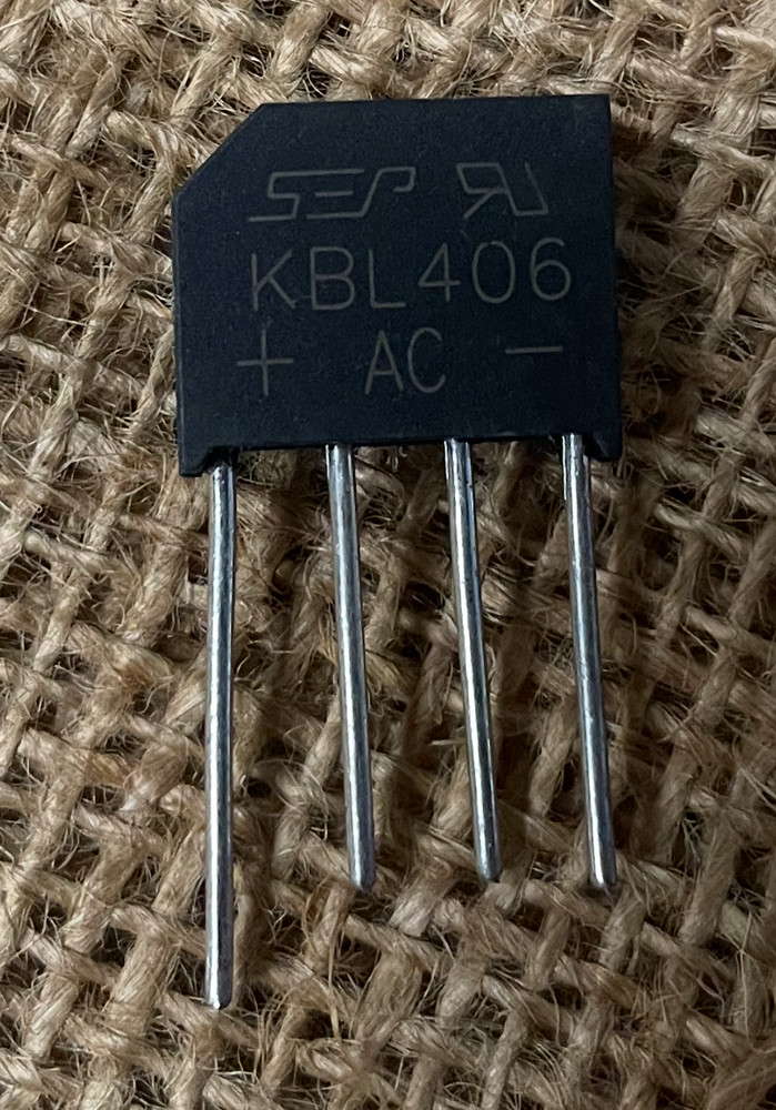 Qty 15 - KBL 406 6A bridge rectifier