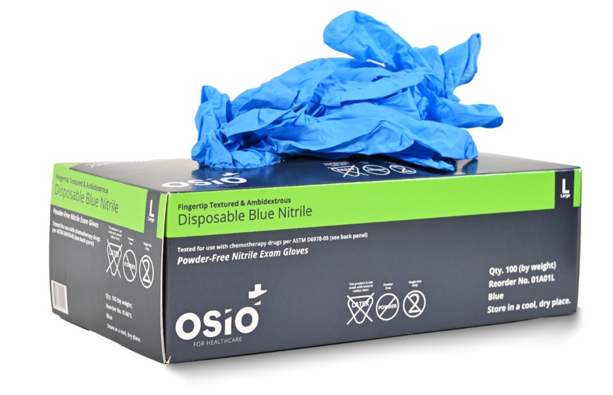 1000pc Medical Exam Nitrile Gloves 4.0 mil Chemo Rated, Powder & Latex Free