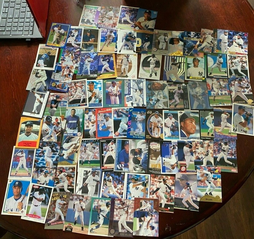 Bernie Williams 83 card lot Yankees NICE