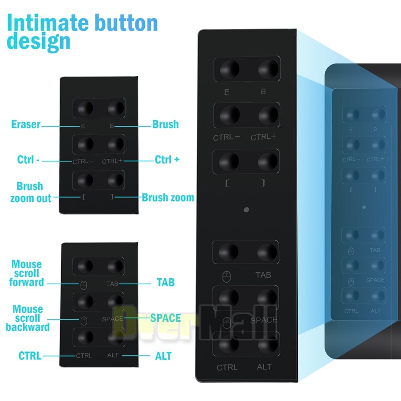 VIN1060 Plus Graphic Drawing Tablets Digital Pen Tablet for Mac, Windows Android