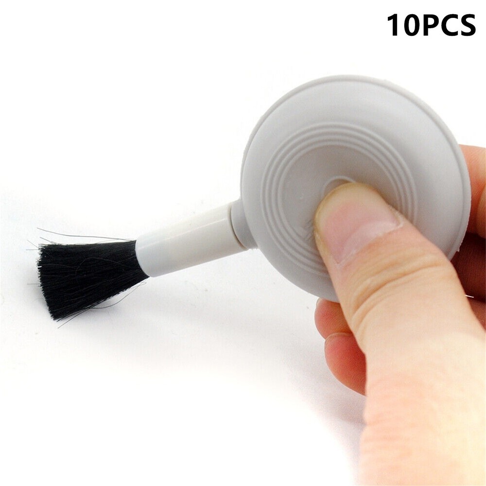 10Pack Rubber Blower Brush For Camera Lens Sensor Cleaning Anti-static Bristles
