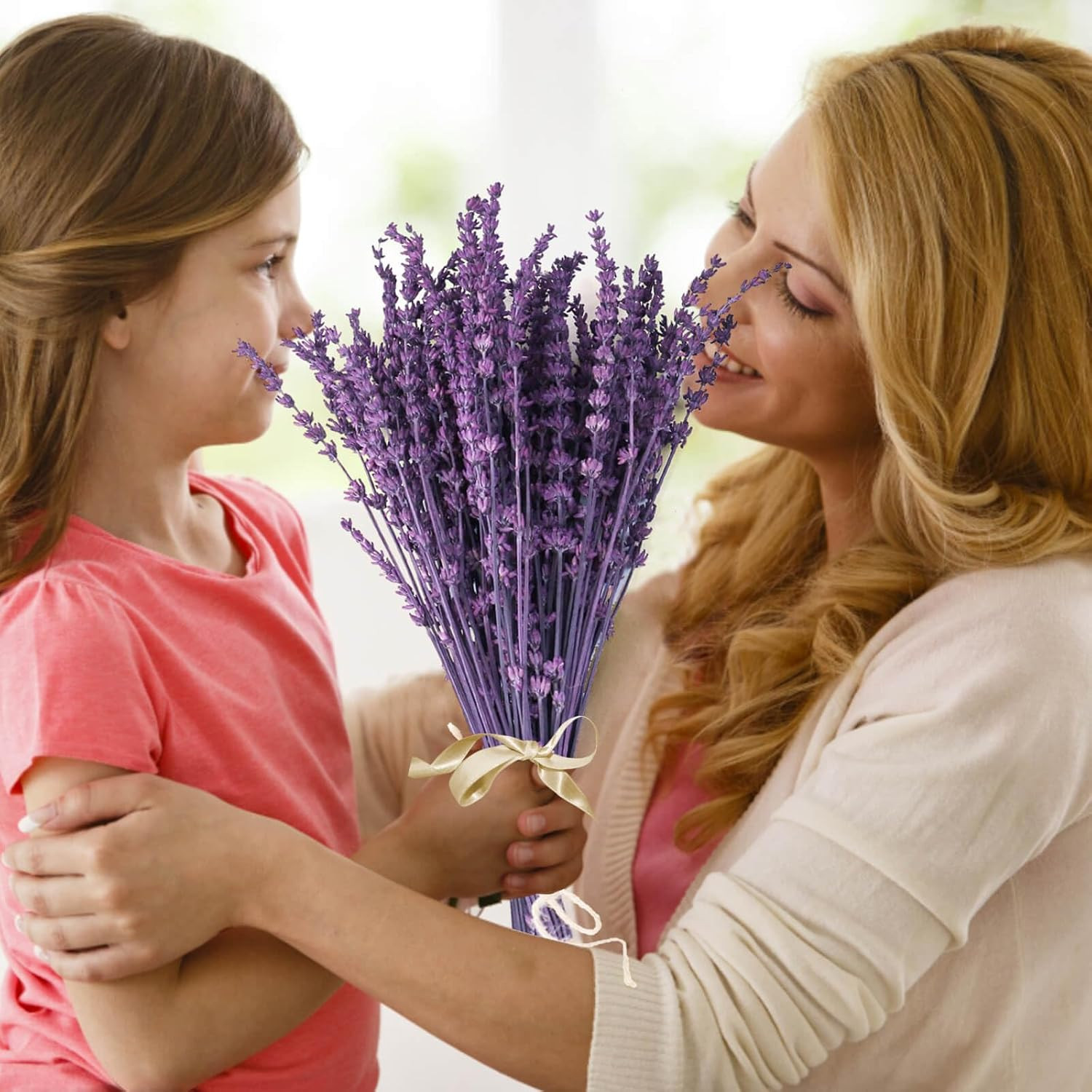 Dried Purple Lavender Flowers Bundle-Dried Preserved Lavender Bouquet 15-17" for