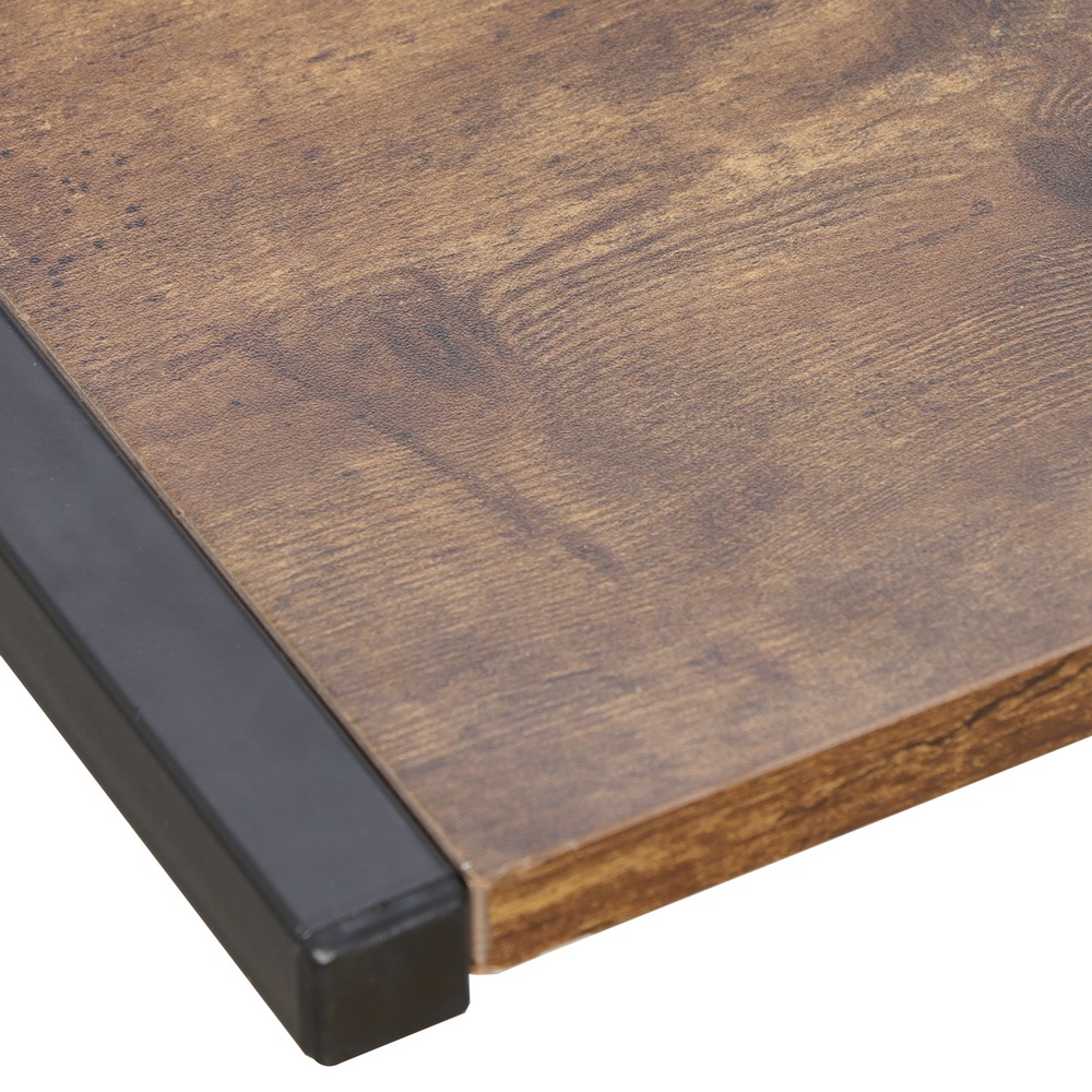 L-Shaped Corner Desk Computer Gaming Desk PC Table Writting Table Office Brown