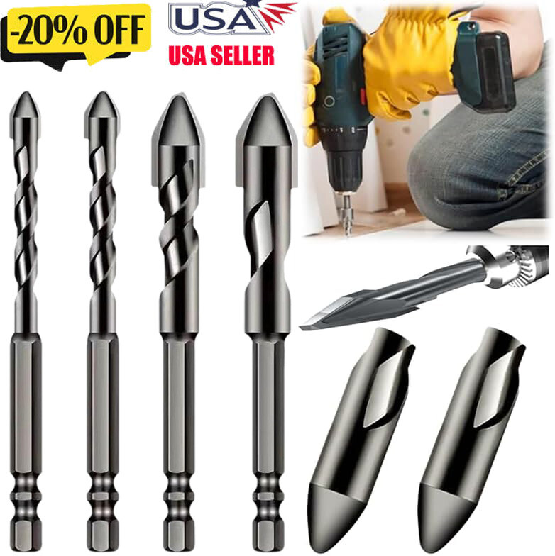 Eccentric Drill Conventional Hex Shank Design Features Staggered Edge Design New