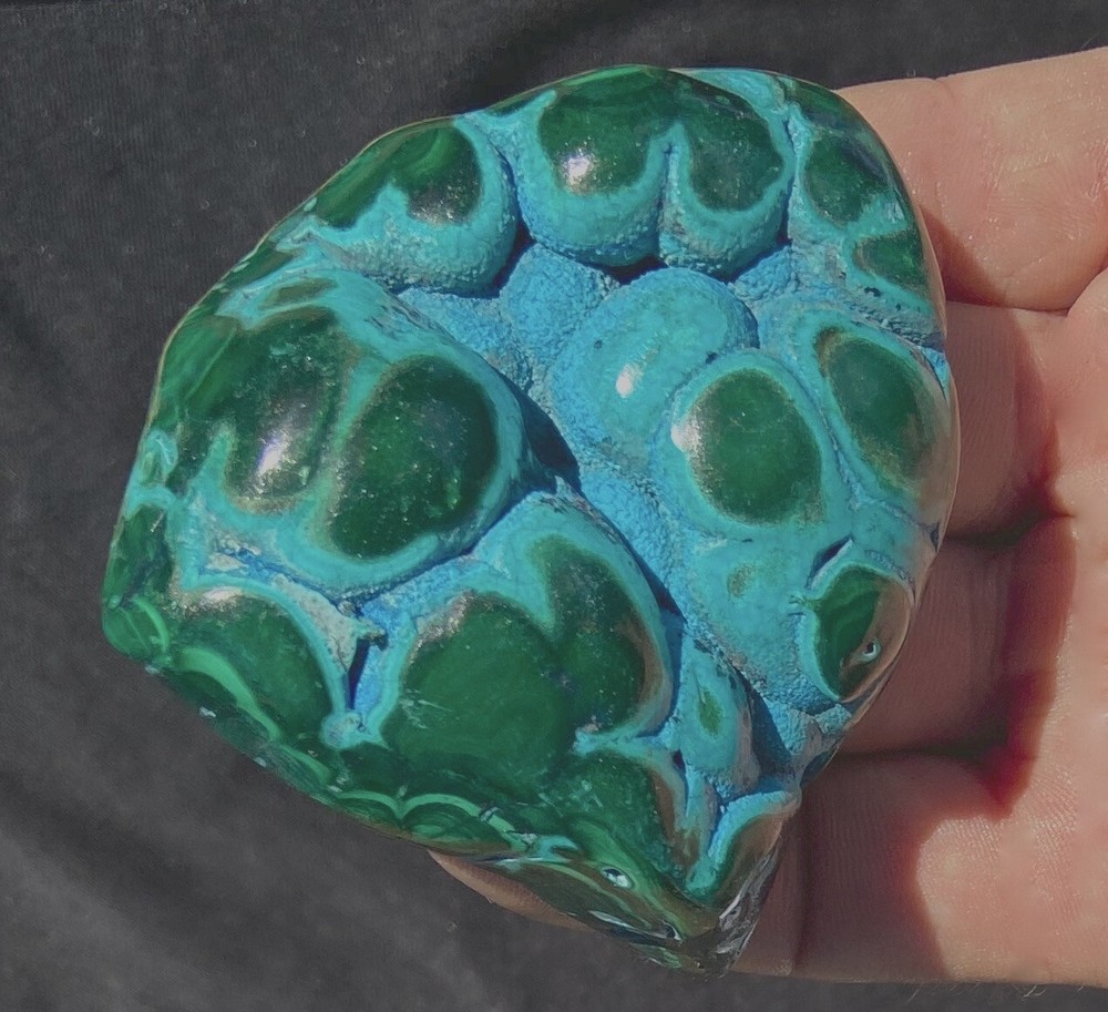 Mala-Chula (Azurite & Malachite) Botryoidal Specimen 198 grams - 7 Oz Congo