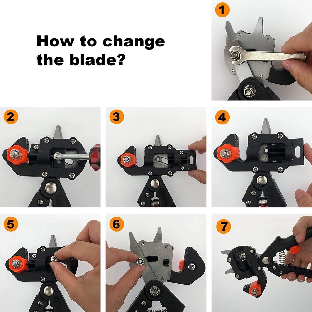 6Pcs Garden Tree Grafting knife Pruning Pruner Shears Snip scissors Cutting Tool