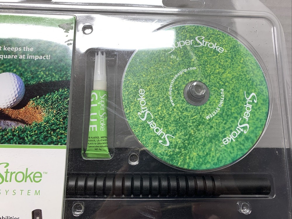 Super Stroke Putting System Golf Training System Golf Putter Grip Kit w/CD - New