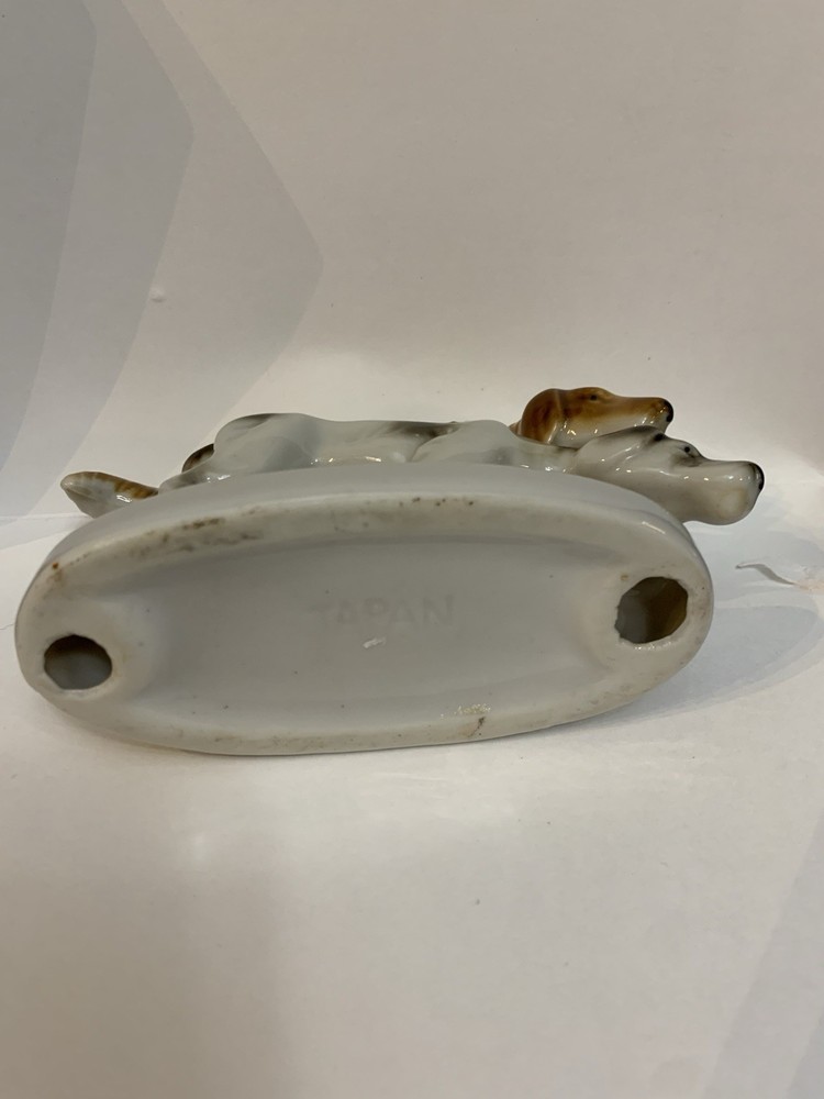 Ceramic dual terrior dog figurine