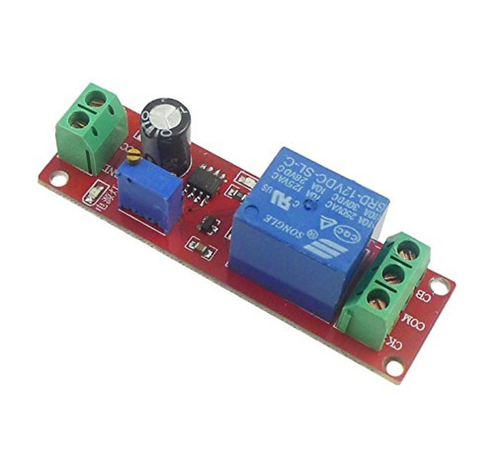 2PCS DC 12V NE555 Delay Timer Relay Switch Module 0 to 10 Seconds Adjustable ...