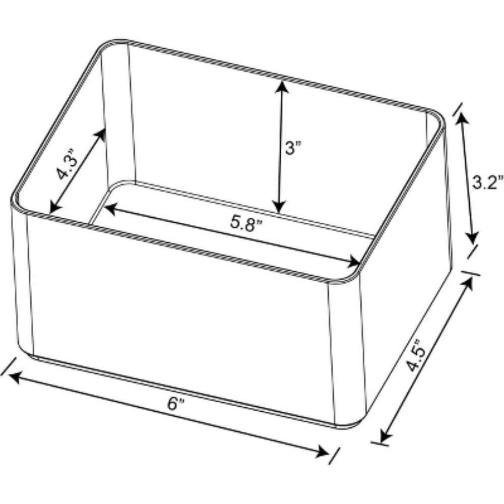 Medium Plastic Bathroom Tray - Brightroom