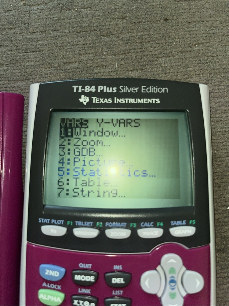 Texas Instruments TI-84 Plus Silver Edition Plum Purple - Excellent