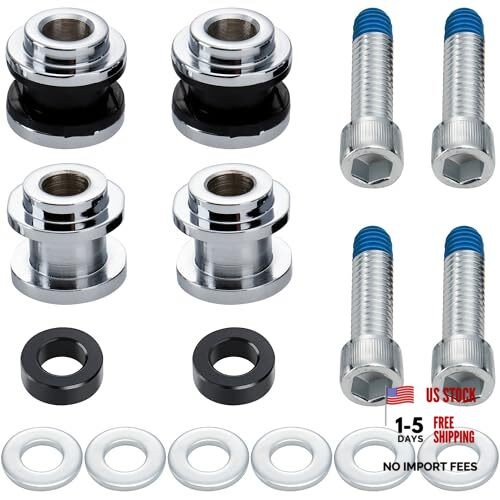 Hold Fast Sissy Bar Docking Hardware Kit for Harley 2018-later Softail Chrome
