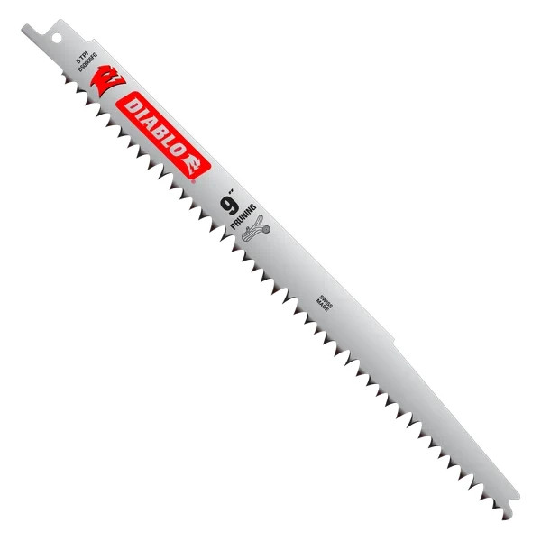 9" 5TPI Fleam Ground Reciprocating Saw Blades for Pruning (5-pk)