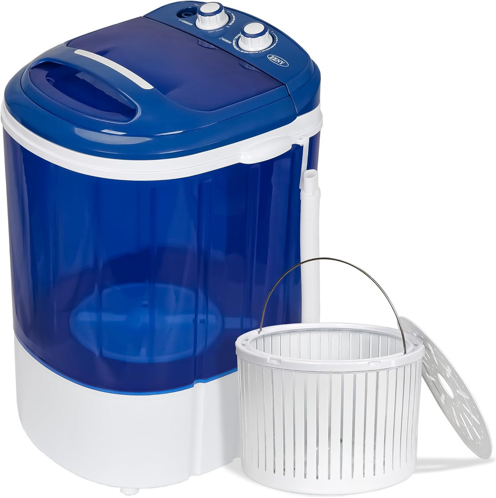 Portable Mini Washing Machine 8 Lbs Washing Capacity Semi-Automatic Compact Wash