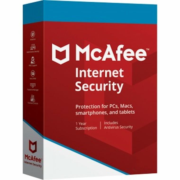 McAfee Internet Security 2023 1/3/5/10 PC 1 Year