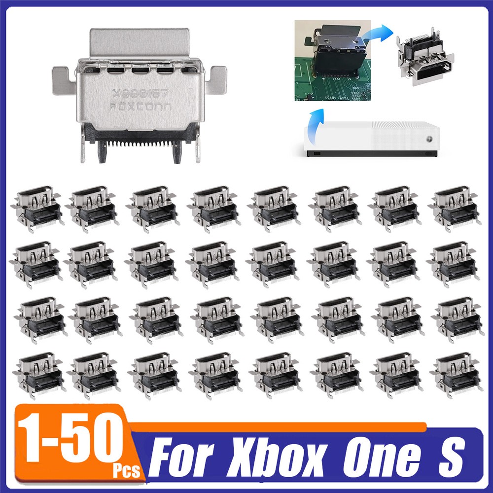 1-50 X HDMI Port Socket Connector Socket Replacement For Microsoft XBOX ONE S