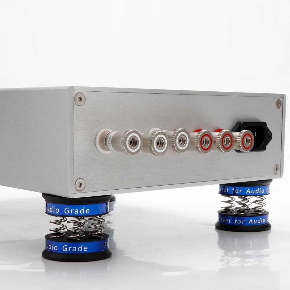 8pcs HIFI Binding Post Rhodium Plating Long Thread Terminal Speaker Plug Adapter