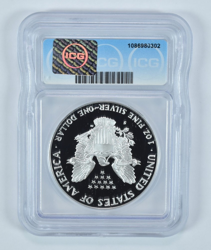 1992-S American Silver Eagle PR70 DCAM ICG