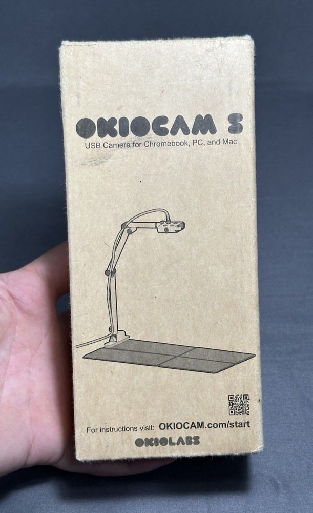 New OKIOCAM S OKL-S1 Document Camera & Webcam for Chromebook, PC & Mac Open Box