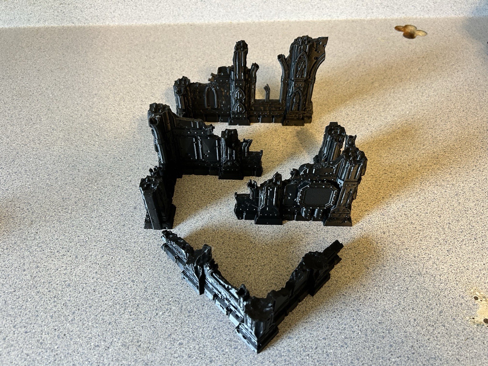 4 Piece Ruin Terrain Set Perfect For Warhammer 40k Kill Team Trench Crusade