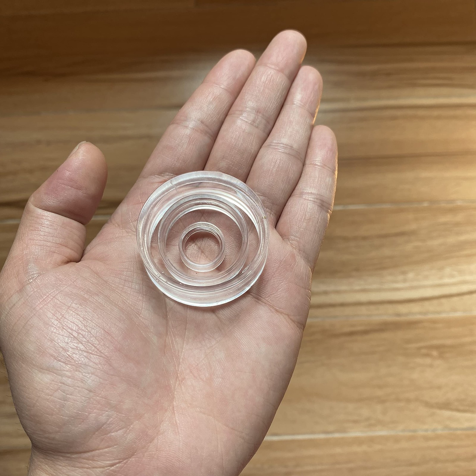 TERDEWE 48pcs Clear Sphere Stand, Ball Stand Holder Rings - 3 sizes / 48 PCS