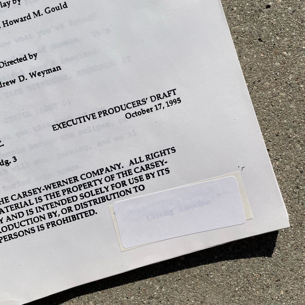 CYBILL 1995 TV Series SET Production Used Scripts Table Revised EP Drafts