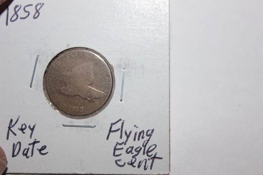 1858    KEY   FLYING EAGLE CENT