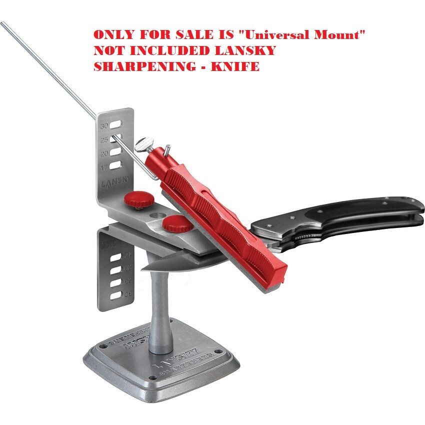 Lansky Universal Mount Knurled Clamp Holder Post Aluminum Base Easy Mounting