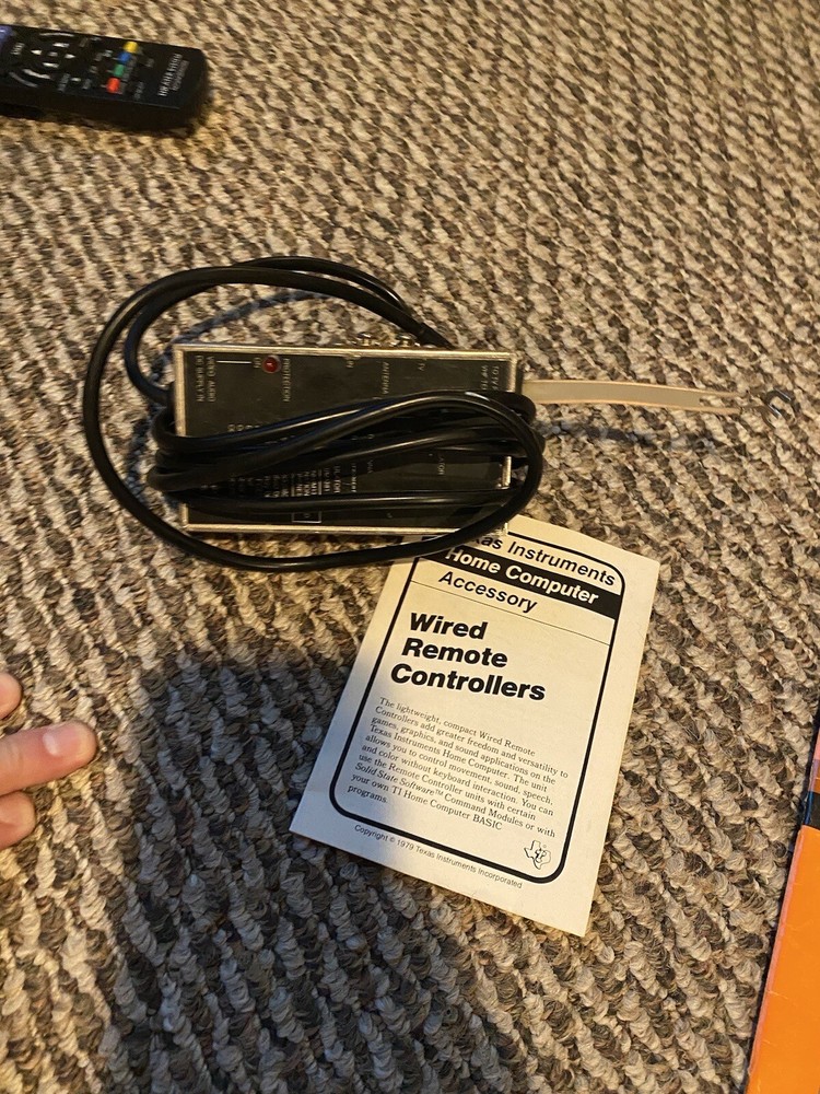 TI 99 4 Computer Bundle Texas Instruments Tested Working Includes Adaptor Games