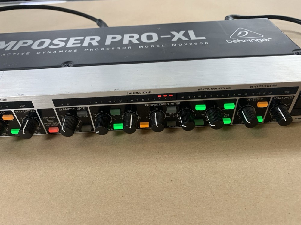 Behringer MDX2600 Audio Interactive Compressor Dynamics Processor Composer-XL
