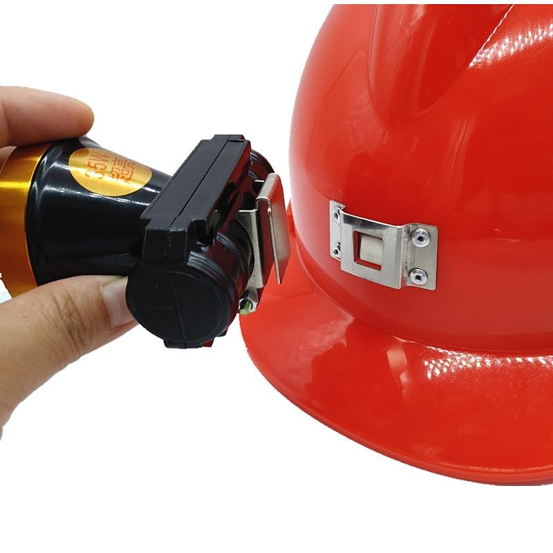 RecDec Hard Hat Light Holder Mount Bracket Headlamp Stand Base Clip On silver