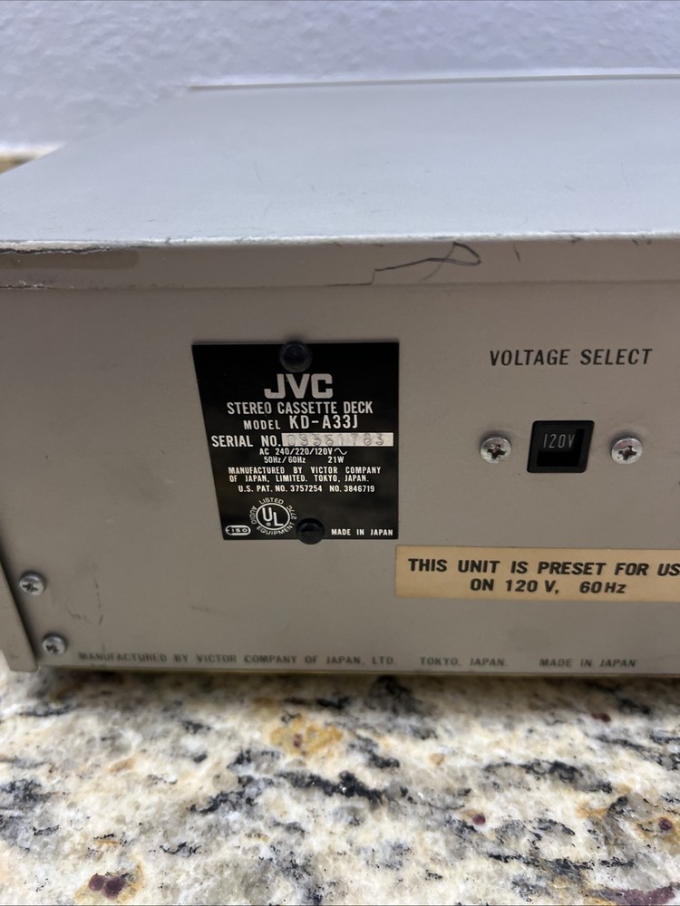 ⭐️JVC KD-A33 Cassette Deck SERVICED ⭐️
