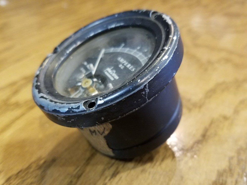 Phastron Ruggedized PANEL METER Dash Gauge AMPERES D.C. 0-10