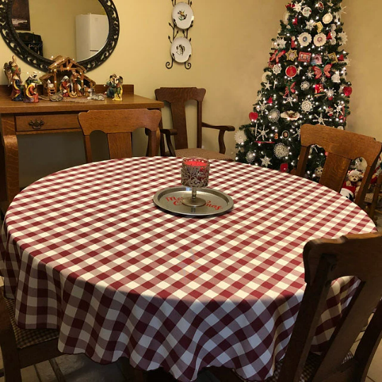 Checkered Tablecloth, Gingham Tablecloth, All Sizes