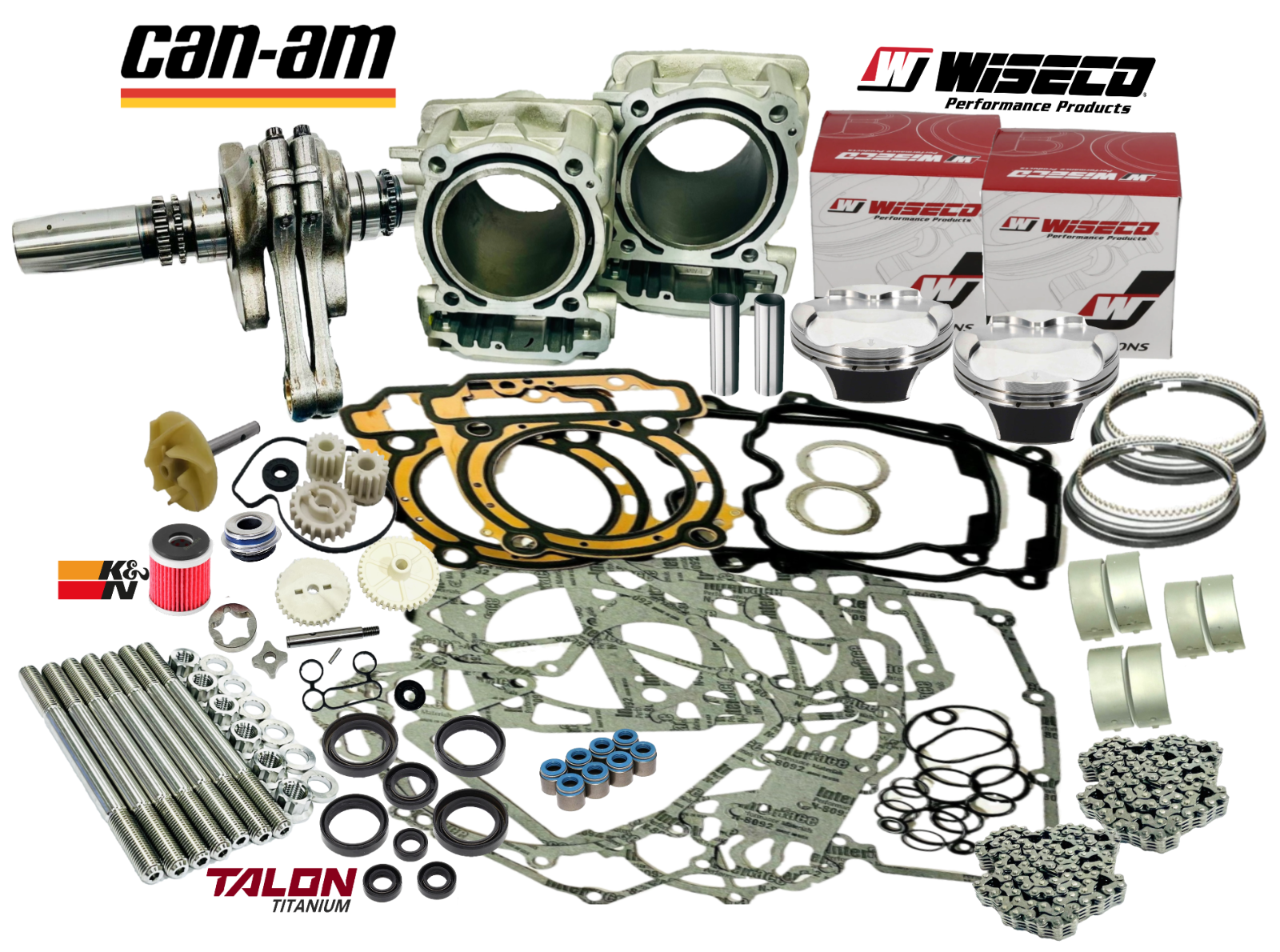 Renegade 1000 1000R MAX Rebuild Kit Complete Top Bottom Motor Engine Assembly