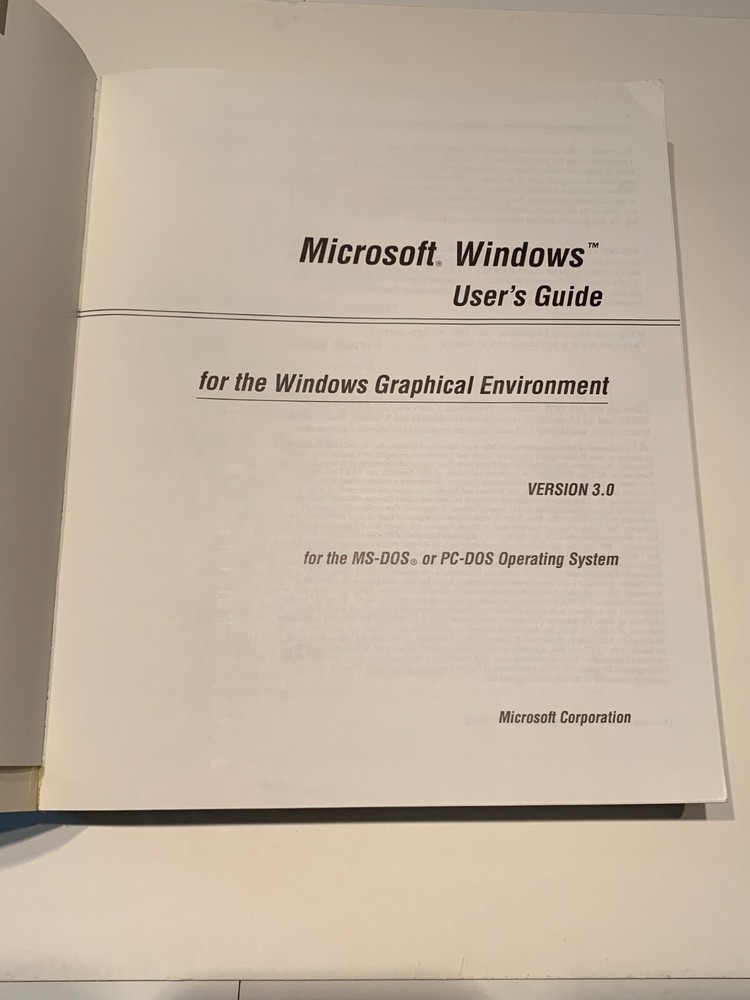 Microsoft Windows Users Guide for the Windows Graphical Environment Version 3.0