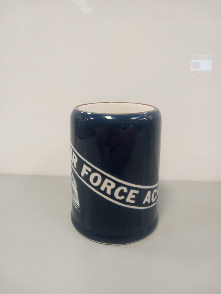 USAF Academy Blue & White Stein Mug