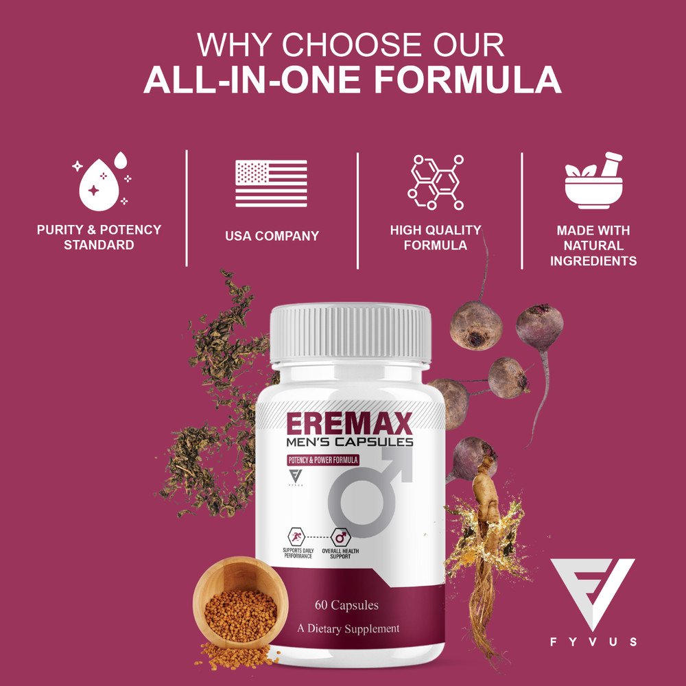 Eremax Capsules, Eremax Premium Performance Supplement (60 Capsules)