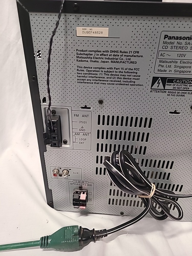 Panasonic SA-AK17 CD Stereo System ***READ DESCRIPTION***