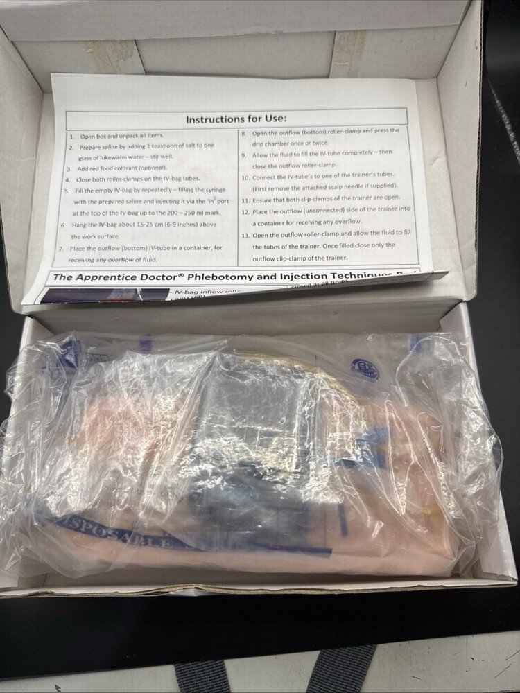 Apprentice Doctor Phlebotomy & Injection Techniques Practice Kit Medical