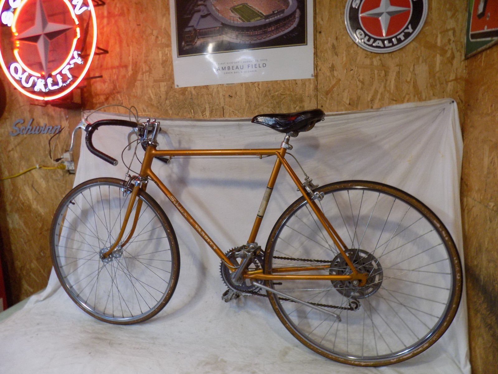 1967 SCHWINN VARSITY COPPERTONE GOLD MENS 10-SPEED ROAD BIKE SPRINT CONTINENTAL!