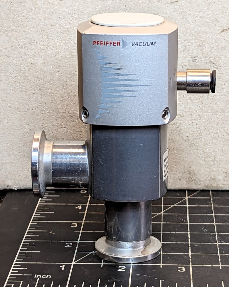 Pfeiffer EVB 016 PA DN 16 ISO-KF PNEUMATIC ANGLE VALVE [BIBB]