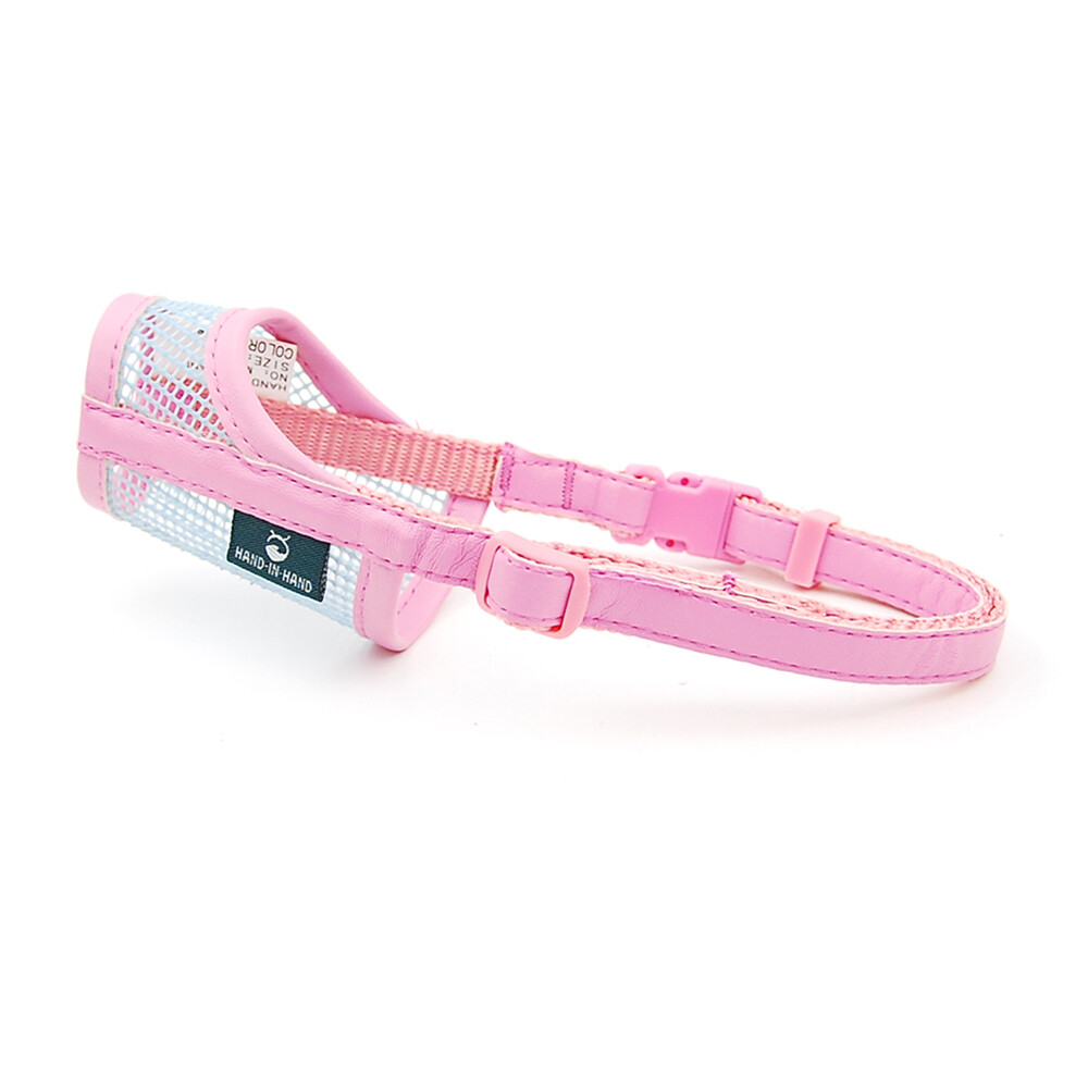 For Small Puppy Dog Muzzle Medium Large Leatherette Nylon Mesh Muzzle Pet Muzzle