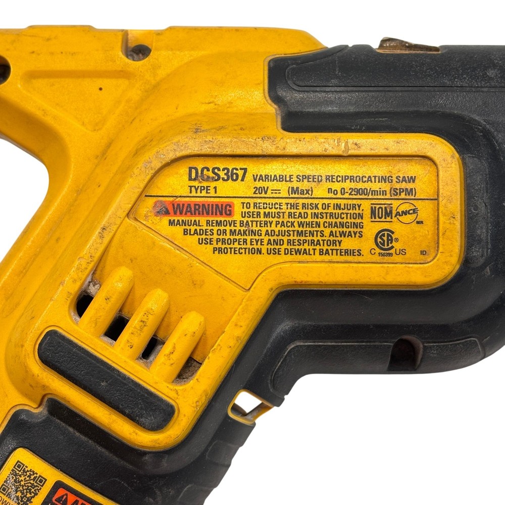 DeWalt DCS367 20V MAX XR Brushless Cordless Variable Speed Reciprocating Saw