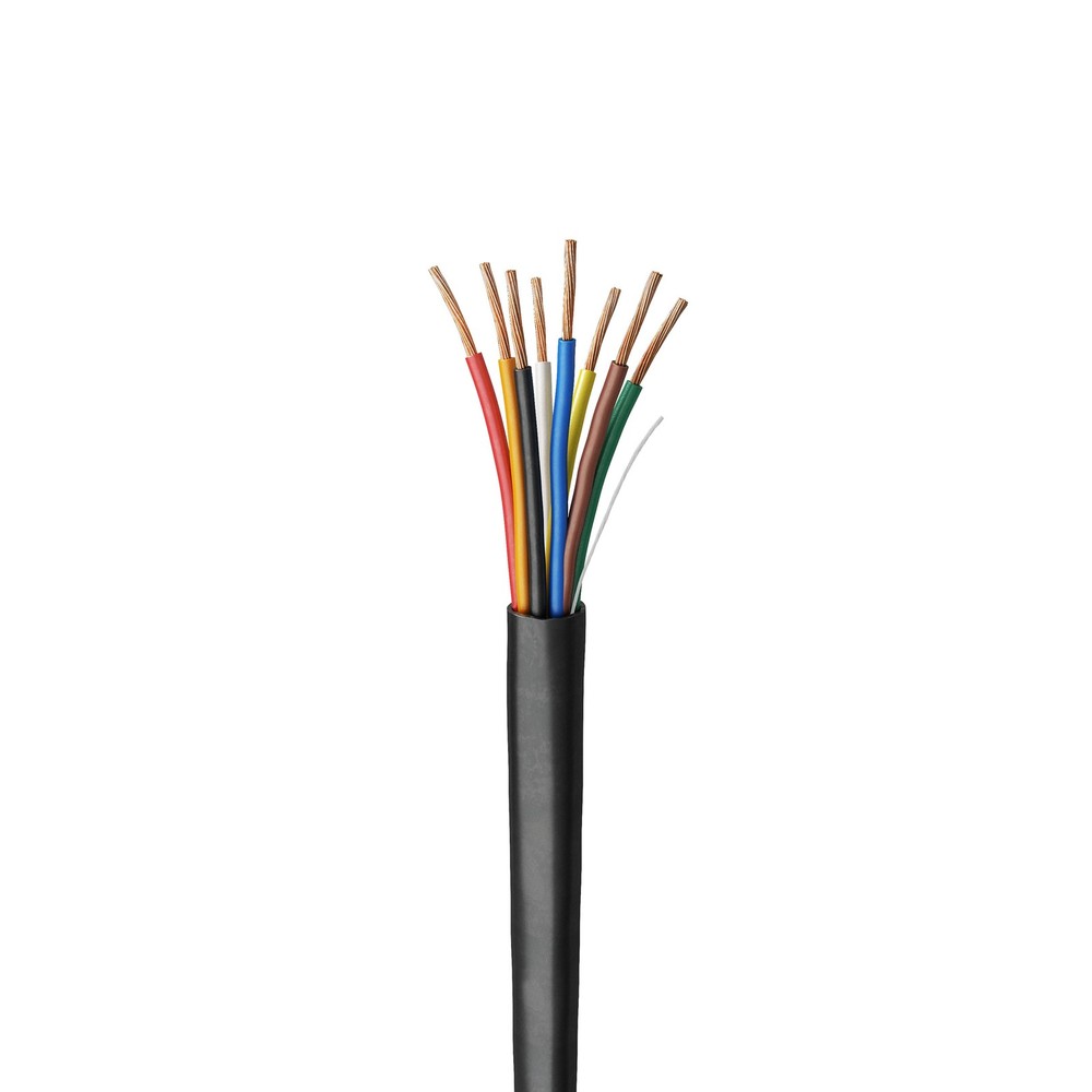 Voltive 18/8 Low Voltage Wire, Riser CL3R, Black, 500ft