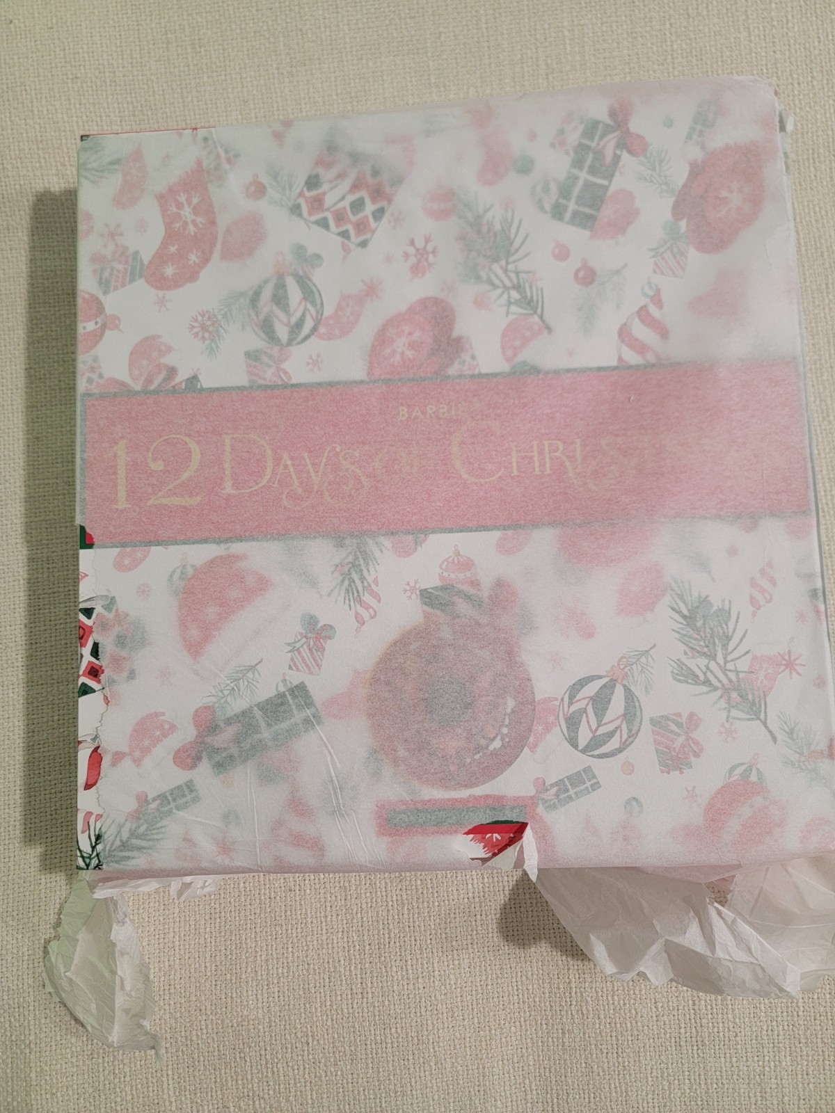 12 DAYS OF CHRISTMAS BARBIE DOLL & ACCESSORIES ADVENT 2022 GOLD MATTEL NIB