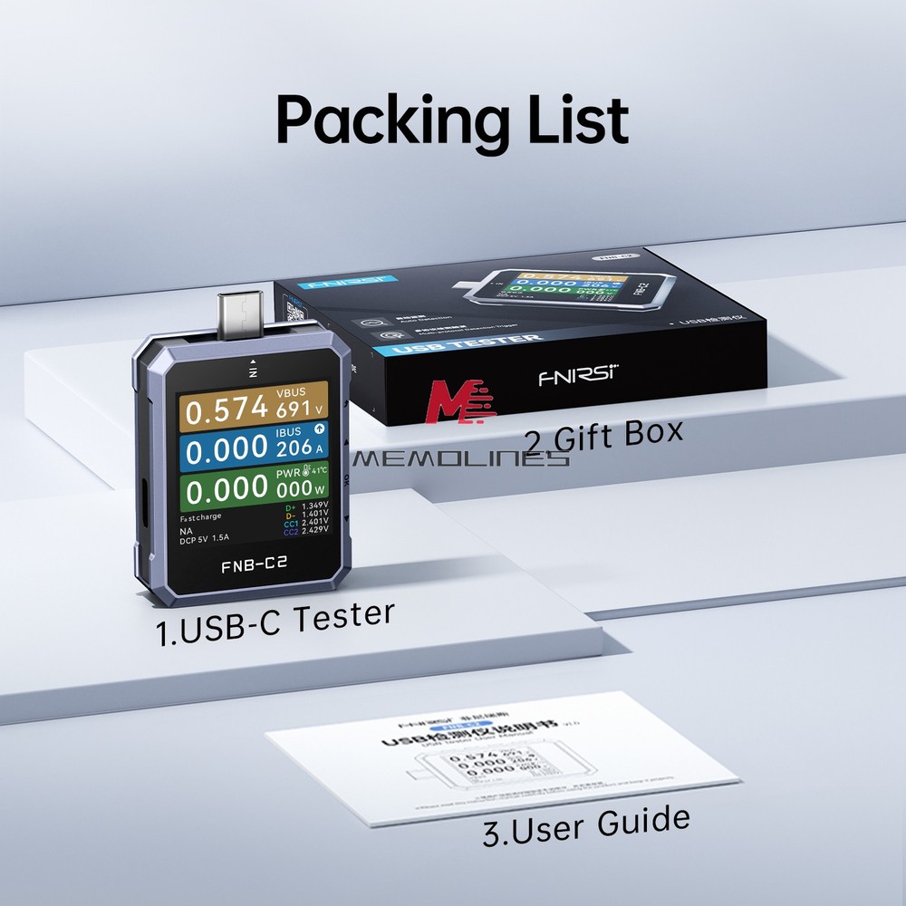 FNIRSI FNB-C2 Multifunction USB Tester Current Volt Power Meter charging Tester